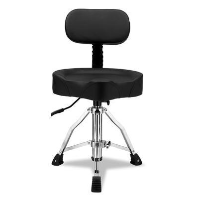 Adjustable Drum Throne with Backrest and Drumstick Holder