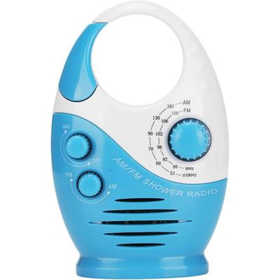 Csparkv - Wasserdichtes Duschradio (68 x 35 x 135 mm), tragbarer AM/FM-Lautsprecher mit