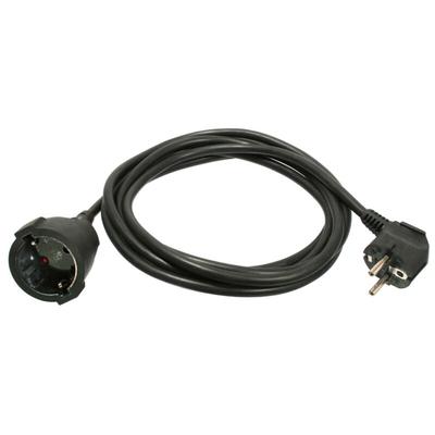 Verlängerungskabel 10 m schwarz IP20 Stromkabel H05VV-F 3G1,5 Image