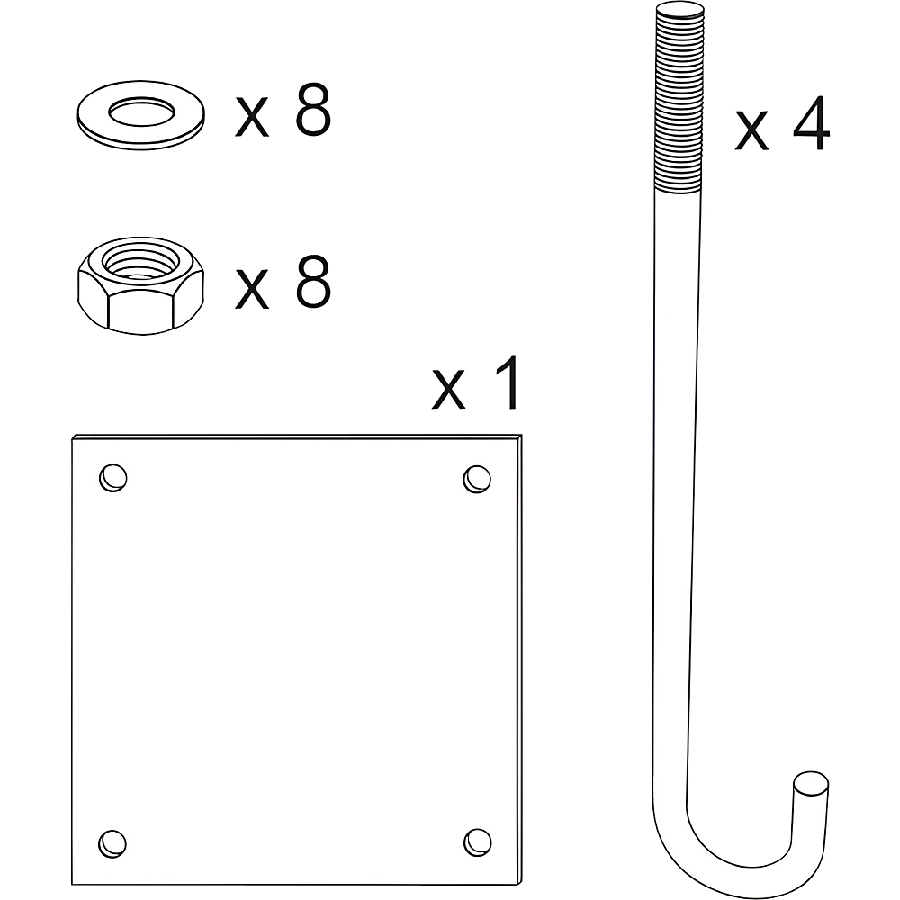 Kit de montage pour limiteur de hauteur - kaiserkraft