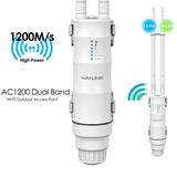 WAVLINK AC1200 Outdoor WiFi Router Dual Band Wireless Router with PoE WAN/LAN Port IP67 Waterproof for Home