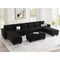 Modular U Shaped Sectional Couch with Storage Ottoman Velvet Modular Sectional Sofa 8-Seater Sofa