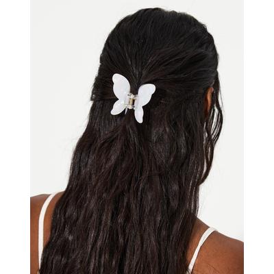 Bershka Butterfly Hair Clip Women White
