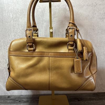Coach Bags | Coach Leather Handbags For Women Satchel Tan | Color: Brown/Silver/Tan | Size: Os