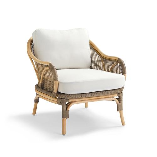 Leilani Seating Replacement Cushions - Accent Chair, Sunbrella Rain, Rain Sailcloth Cobalt - Frontgate