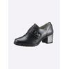 Hochfrontpumps HEINE, Damen, Gr. 41, grau (grau, metallic), Leder, Glattleder, Rindsleder, modisch, Schuhe