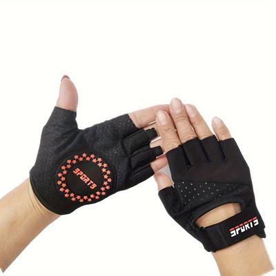TEMU Women's Thin Fingerless Gloves For All , Yoga Fitness Cycling Outdoor Sports Gloves Image