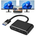 Cavo convertitore display HD da USB 3.0 a doppio 1080P Due stessi adattatori extender per schermo per laptop Windows PC desktop a monitor HDTV