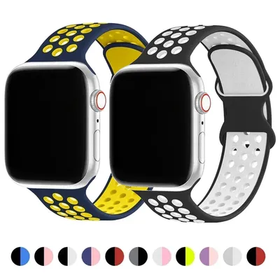 Silikon armband für Apple Uhren armbänder 44mm 40mm 49mm 45mm 41mm 38mm 42mm Sporta rmband iwatch
