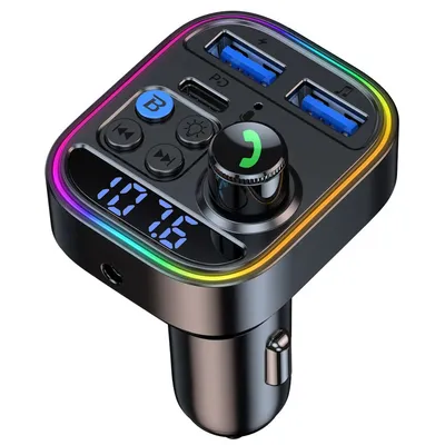 FM-Transmitter, kabelloses Freisprecheinrichtung, Telefon-Ladegerät, Typ C PD, 30 W, Image