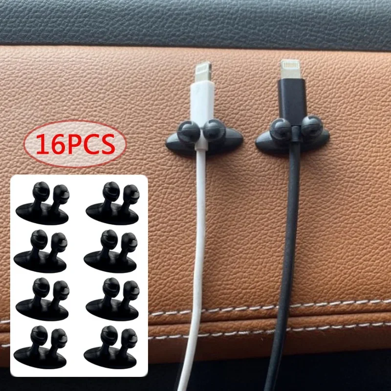 Auto Dashboard Telefon Ladegerät Kabel Manager Haken Kopfhörer Linie Organizer Verschluss Klemme Halter Auto Innen Zubehör Image