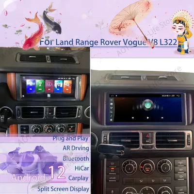 Multimedia Receiver Android 12 Player For Land Range Rover Vogue V8 L322 2002 2003 2004 2005 2006