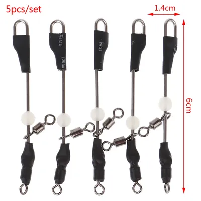 5pcs Fishing Connector Temporales Enganches Rapidos Para Kolay Atma Aparati