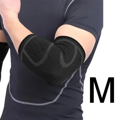 1 Piece Elbow Support Elastic Gym Fitness Nylon Protective Pad Absorb Sweat Sports Safety Basketball