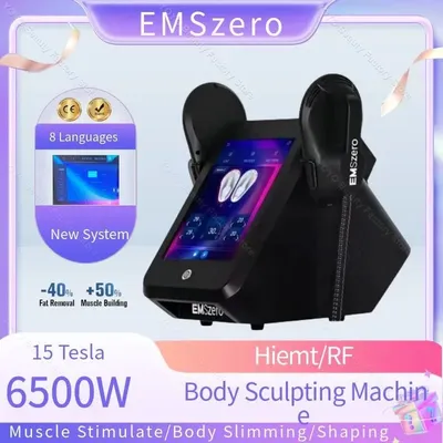 Professional EMSzero NEO 6500W RF Machine 15 Tesla EMS Hi-EMT Body Sculpting Fat Burning EMS