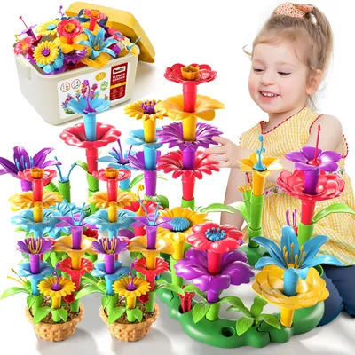 Flower Garden Building Toys for boys and Girls, Educational Activity Birthday Gifts, Stem Toys for