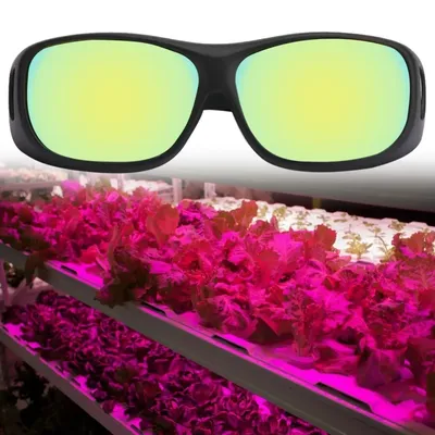 LED plant growth lamp room glasses anti-ultraviolet IR strong light reflection goggles color