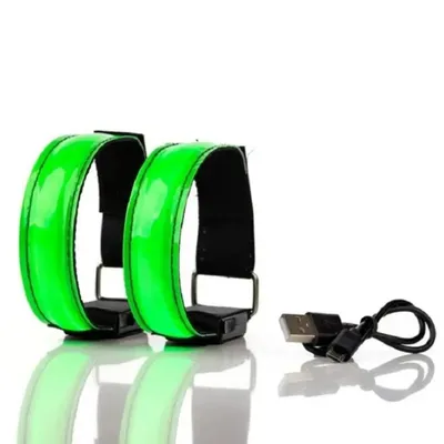 USB Charging Luminous Night Running Armband Bracelet Outdoor Sports Reflective Safety Belt Bicycle