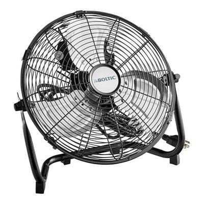Boltic 12" Black Powder-Coat 3-Speed 125-Degree Tilt Portable High-Velocity Floor Fan - 1,680 CFM, 120V, 1 Phase, 1/14 hp