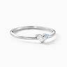 Bague Promise Argent Blanc Oxyde De Zirconium