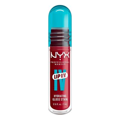 NYX Professional Makeup Lip IV Gloss Serum feuchtigkeitsspendend Lipgloss 11 - RAEDY SET WET 5 ml Dunkelrot Image