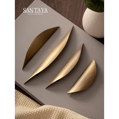 Antique Brass Handle Modern Brushed Cabinet Pulls Furniture Hardware Cabinet Handles Drawer Pull Kitchen Cupboard Handle