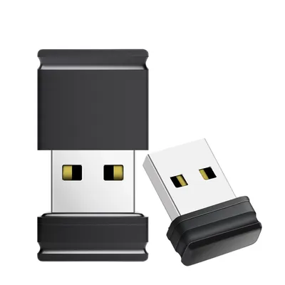 Super Mini-USB 2.0-Flash-Laufwerk aus Kunststoff, 128 GB, schwarz, tragbares Laufwerk, 64 GB, echte Kapazität, Memory Stick, kreatives Business-U-Disk-Geschenk Image