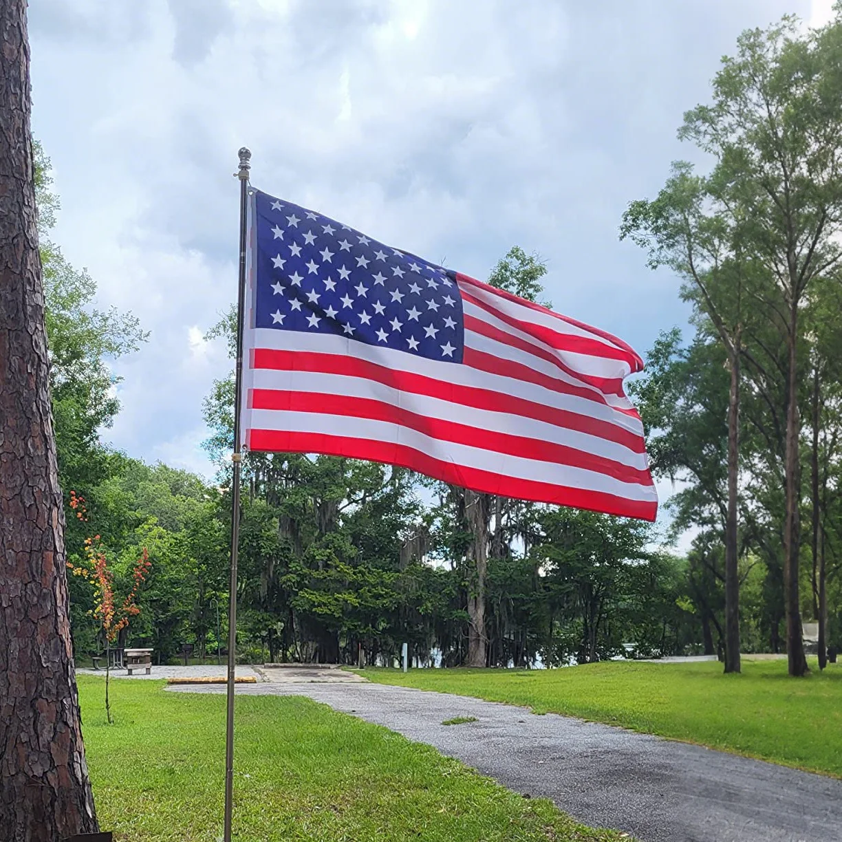 XIANGYING 90 x 150 cm US-Flagge, hochwertige doppelseitig bedruckte Polyester-Sterne und Streifen, USA, US-amerikanische Flagge Image