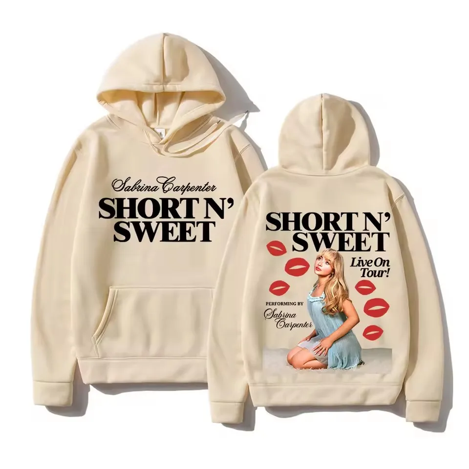 Sabrina Carpenter Live on Tour 2024 Hoodie Mode Unisex Harajuku Hip Hop Hoodies Herbst Winter Vintage Pullover