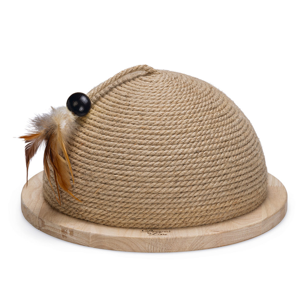 Semisfera tiragraffi in legno Designed by Lotte Vivi - Ø 34,5 x H 18,5 cm