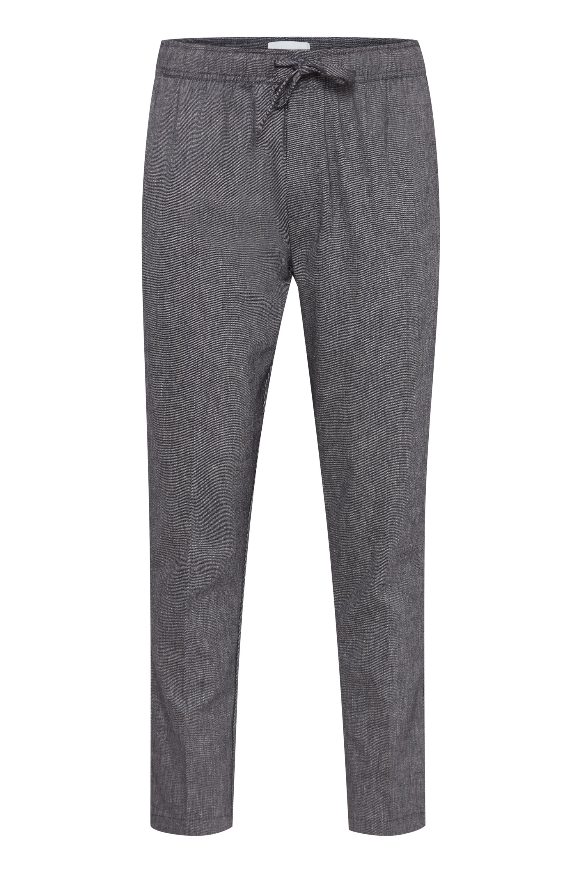 Sweatpants CASUAL FRIDAY "Sweatpants CGPilou", Herren, Gr. XL, Länge 32, blau (schwarz navy melange), Obermaterial: 35% Polyester Pol. recyc.. 22% Baumwolle CO. 22% Leinen LI. 19% Viskose CV. 2% Elasthan EL., Hosen