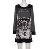 Alba Moda Damen Kleid, Gr. 42, grau, kein Etikett