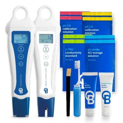 Conductivity Starter Pack - Precision Nutrient Solution Management Kit with Temperature Measurement,