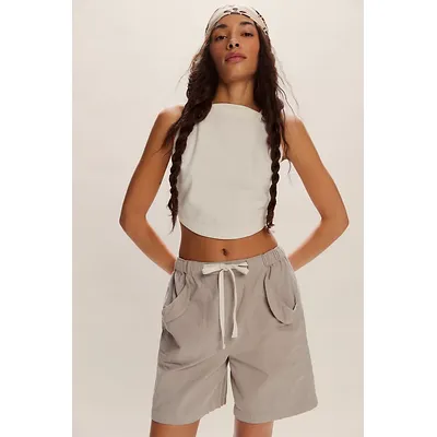 Boardwalk Shorts by free-est at Free People in Sleet Grey, Size: Medium