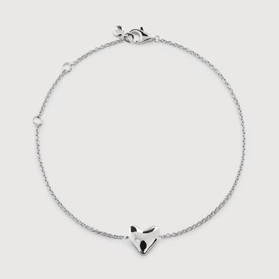Sterling Silver Heart Chain Bracelet