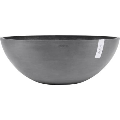 Blumentopf ECOPOTS "VIENNA Grey", grau, B:70cm H:25,5cm T:70cm Ø:70cm, Kunststoff, Pflanzgefäße, BxTxH: 70x70x25,5 cm