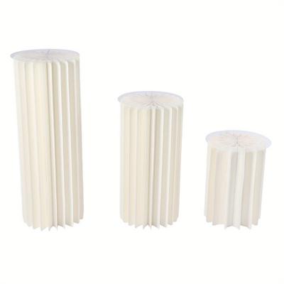 TEMU Foldable Cardboard Flowers Stand, Wedding Centerpieces Cardboard Vases Flower Centerpiece Columns Display Stands (3pcs) Image