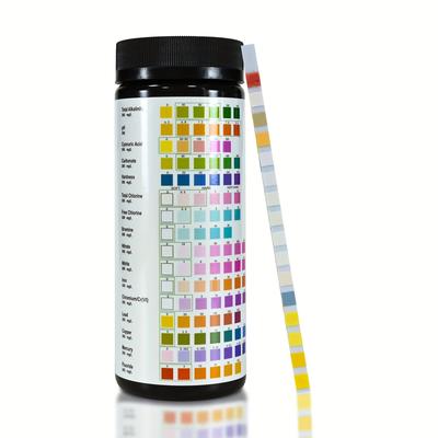 TEMU Drinking Water Testing Kit: 16in 1 Wells And Drinking Water Testing Kit, Water Testing Strips With Hardness, Ph Value, Lead, Iron, Copper, Chlorine, Etc