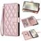téléphone Coque Pour Samsung Galaxy S24 S23 S22 S21 Ultra Plus A55 A35 A25 A15 5G S20 FE S25 Ultra Portefeuille Magnétique fermeture Éclair avec lanière Rétro Formes Géométriques TPU faux cuir