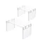 Scaffale per frigorifero Scaffale separatore a strati per frigorifero PS Organizzatore per frigorifero da tavolo trasparente multifunzione Risparmia spazio