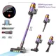 Armo V18 Aspirapolvere senza fili portatile 50kPa 550W Potenza 6 in 1 LED Display Aspirapolvere senza fili Luci verdi Tappeto Polvere e Pet Hair Sweeper Macchina
