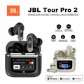 Cuffie Bluetooth originali JBL Tour Pro 2 True Wireless Auricolari con cancellazione del rumore Cuffie con display intelligente a LED JBL Tour Pro2