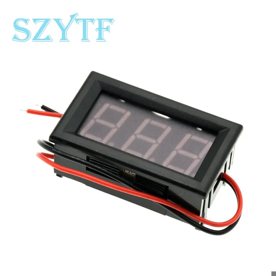 0,56 Zoll Mini rot grün blau LED-Anzeige Panel Spannungs messer Voltmeter Heimgebrauch Spannung 3 drei digitale Gleichstrom 4,5 V 30V 2 Drähte Image