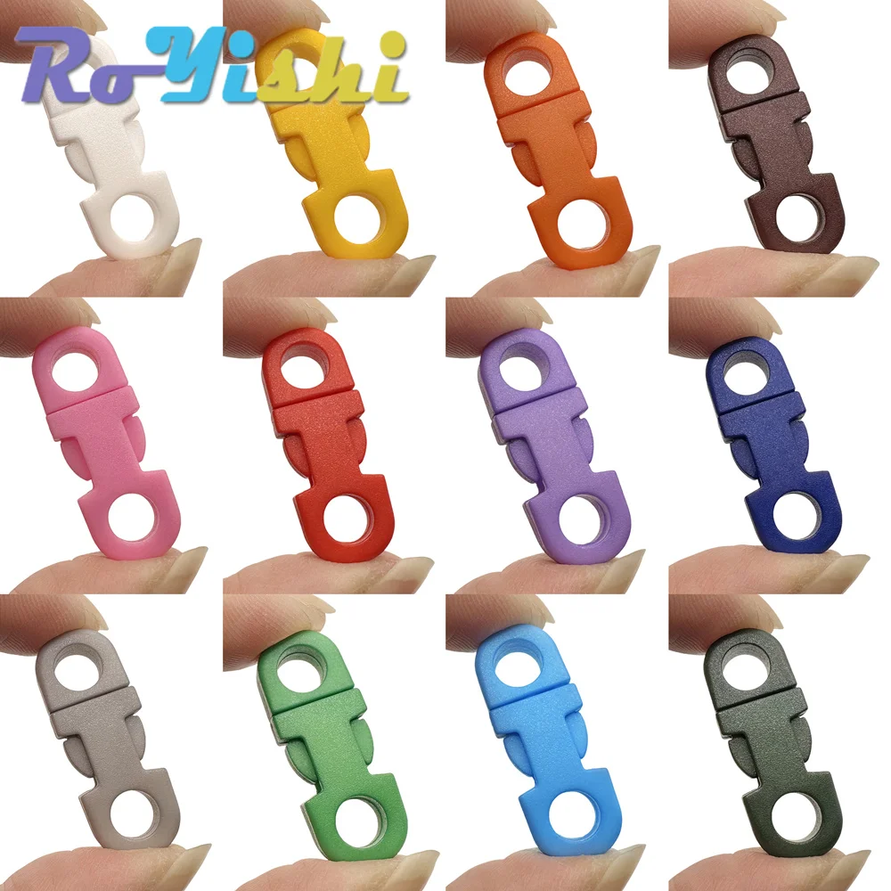13 Stück bunte Kunststoff-Seitenverschluss-Schnalle, Mini-Paracord-Armband, Clip-Verschluss für Kameras, Gurt, Haustierhalsbänder, Rucksack, DIY-Zubehör Image