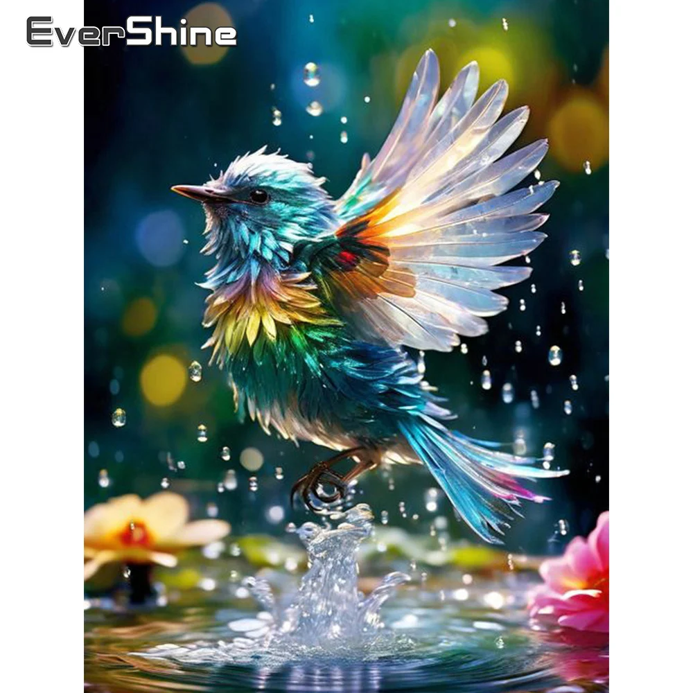 Ever shine 5d DIY Diamant Malerei Vogel Tier voller Quadrat runde Mosaik Kreuz stich Kits Stickerei handgemachtes Hobby Image