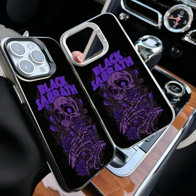 Epc Black S-Sabbath Smart Phone Case IMD Phone Case For IPhone 16 15 14 13 12 11 Pro Max Plus Color Silver Cover