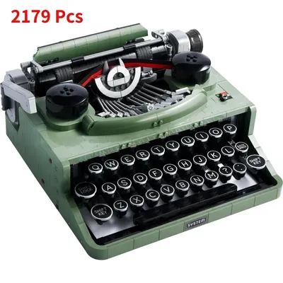 Neue Schreibmaschine 21327 Bausteine Set für Erwachsene Sammlerstück Retro Display Modell Spielzeug Image