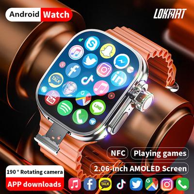 LOKMAT XH12C 4G LTE Smartwatch Phone GPS Heart Rate Monitor Bluetooth Android iOS 2.06