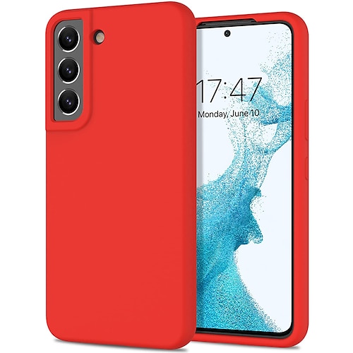 Handy Hülle Handyhüllen Für Samsung Galaxy S26 Ultra Plus S25 S24 S23 S22 S21 FE S21 Ultra Plus S20 A32 Rückseite Silikonhülle Anti-Drop Stoßfest Einfarbig Silikon Image