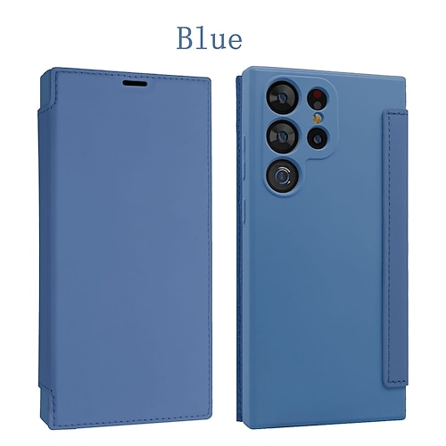 Handy Hülle Handyhüllen Für S25 S24 S23 Ultra Plus S22 Plus Ultra Rückseite Mit Ständer Kartenfach Stoßfest Retro TPU PU-Leder Image